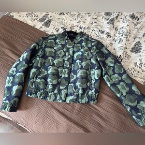 Banana Republic Green and Blue Floral Jacket